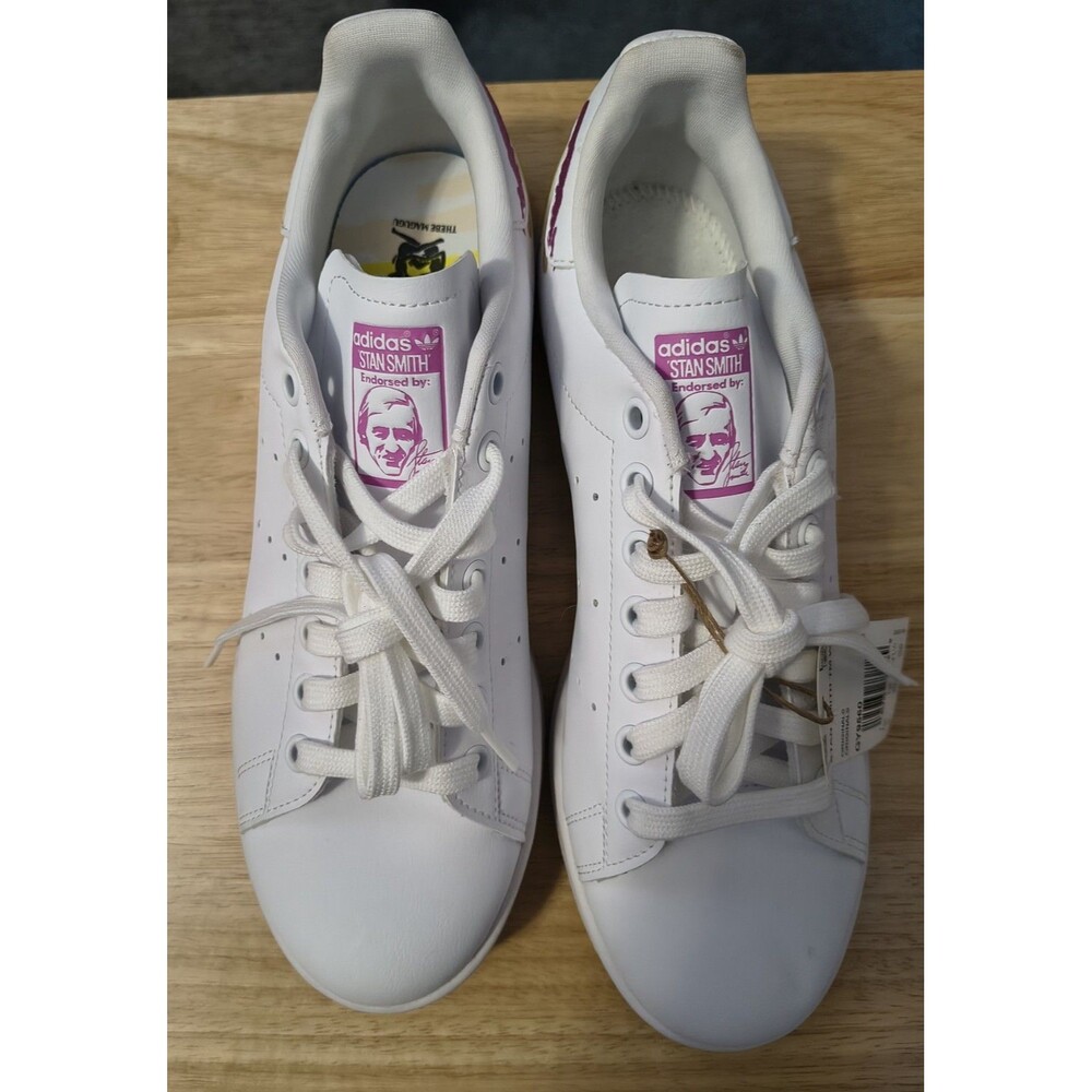 Adidas Stan Smith x Thebe Magugu Womens Size 9 White Pink NWT Sneaker